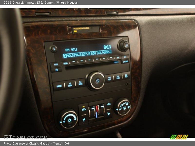 Summit White / Neutral 2012 Chevrolet Impala LTZ