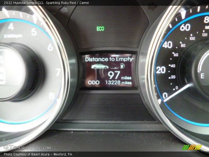 Sparkling Ruby Red / Camel 2012 Hyundai Sonata GLS