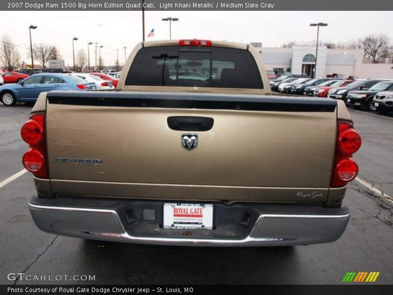 Light Khaki Metallic / Medium Slate Gray 2007 Dodge Ram 1500 Big Horn Edition Quad Cab