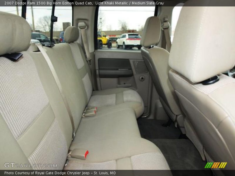 Light Khaki Metallic / Medium Slate Gray 2007 Dodge Ram 1500 Big Horn Edition Quad Cab