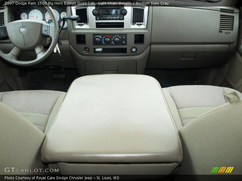 Light Khaki Metallic / Medium Slate Gray 2007 Dodge Ram 1500 Big Horn Edition Quad Cab