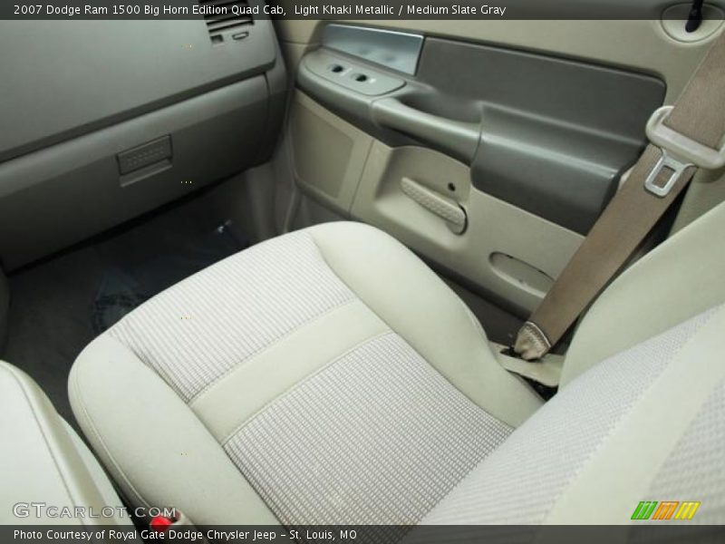 Light Khaki Metallic / Medium Slate Gray 2007 Dodge Ram 1500 Big Horn Edition Quad Cab