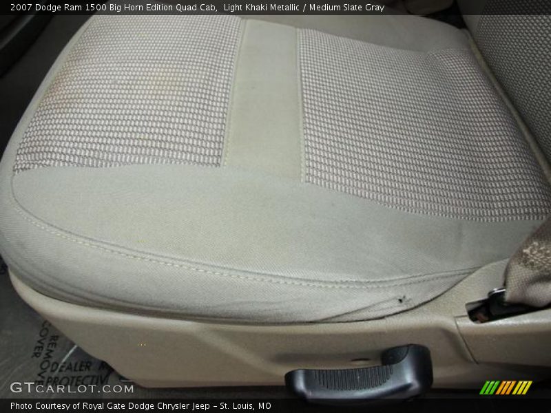 Light Khaki Metallic / Medium Slate Gray 2007 Dodge Ram 1500 Big Horn Edition Quad Cab