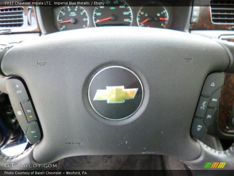 Imperial Blue Metallic / Ebony 2012 Chevrolet Impala LTZ