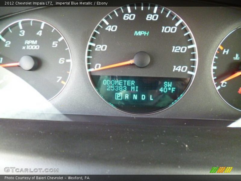 Imperial Blue Metallic / Ebony 2012 Chevrolet Impala LTZ