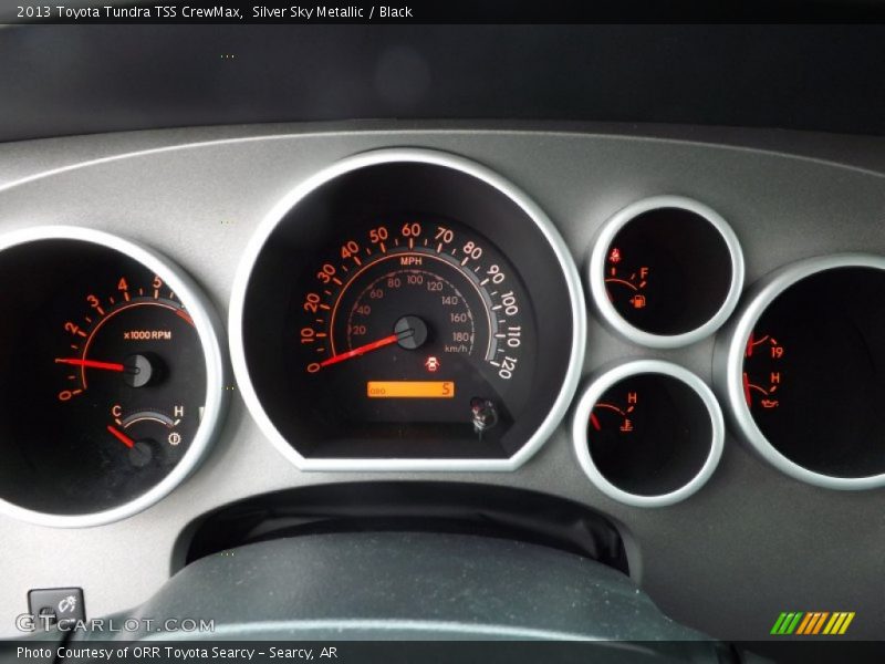 Silver Sky Metallic / Black 2013 Toyota Tundra TSS CrewMax