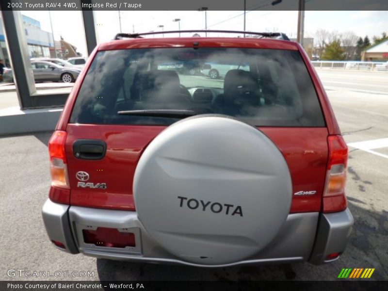 Impulse Red / Taupe 2002 Toyota RAV4 4WD