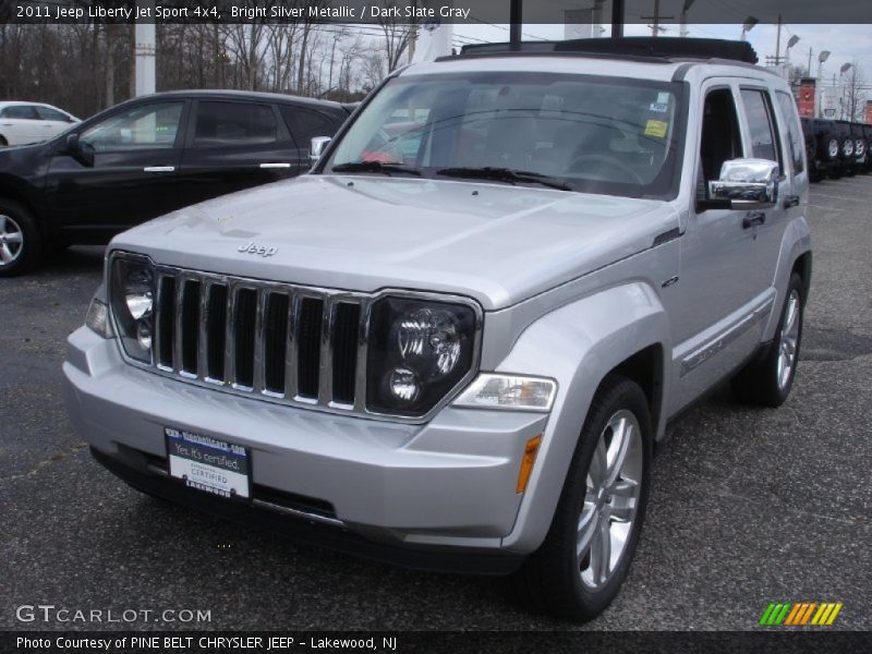 Bright Silver Metallic / Dark Slate Gray 2011 Jeep Liberty Jet Sport 4x4