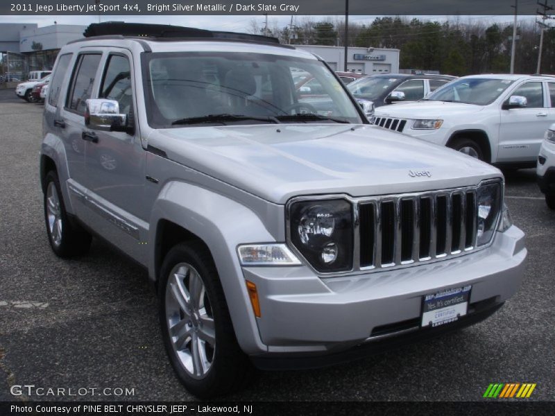 Bright Silver Metallic / Dark Slate Gray 2011 Jeep Liberty Jet Sport 4x4