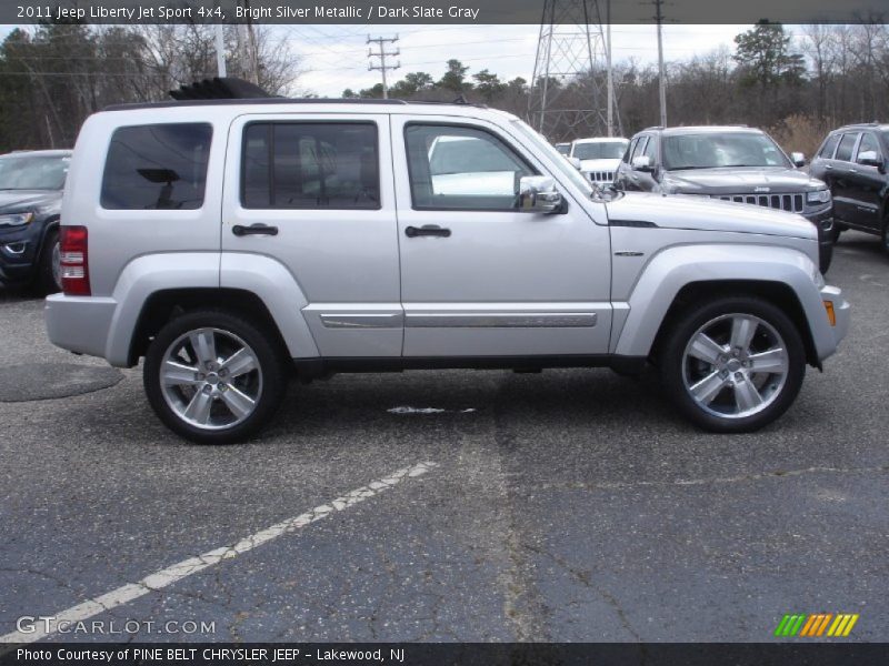 Bright Silver Metallic / Dark Slate Gray 2011 Jeep Liberty Jet Sport 4x4