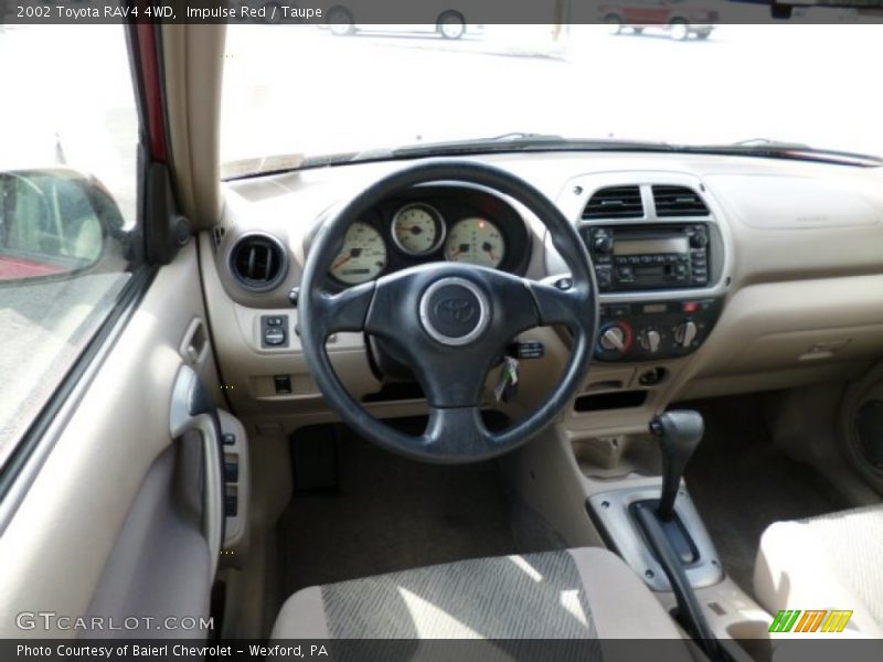 Impulse Red / Taupe 2002 Toyota RAV4 4WD