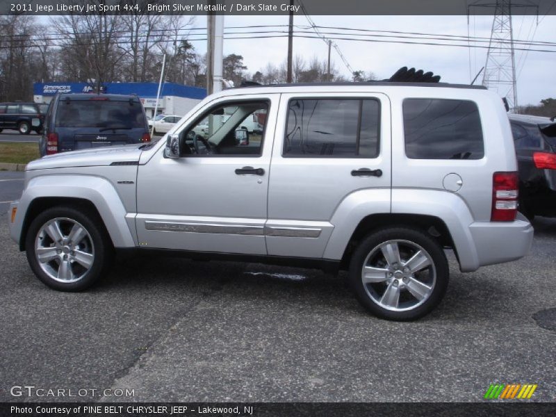 Bright Silver Metallic / Dark Slate Gray 2011 Jeep Liberty Jet Sport 4x4