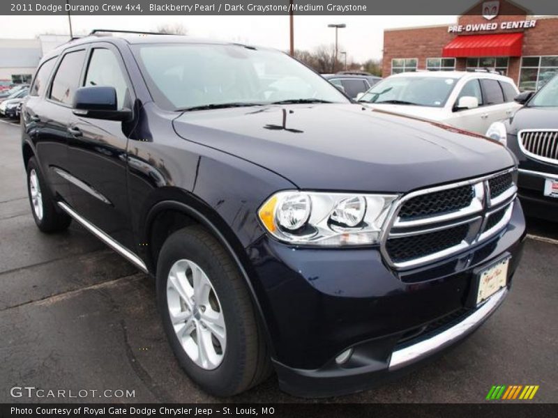 Blackberry Pearl / Dark Graystone/Medium Graystone 2011 Dodge Durango Crew 4x4