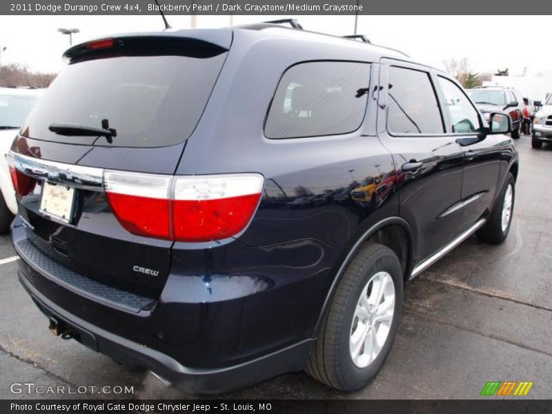 Blackberry Pearl / Dark Graystone/Medium Graystone 2011 Dodge Durango Crew 4x4