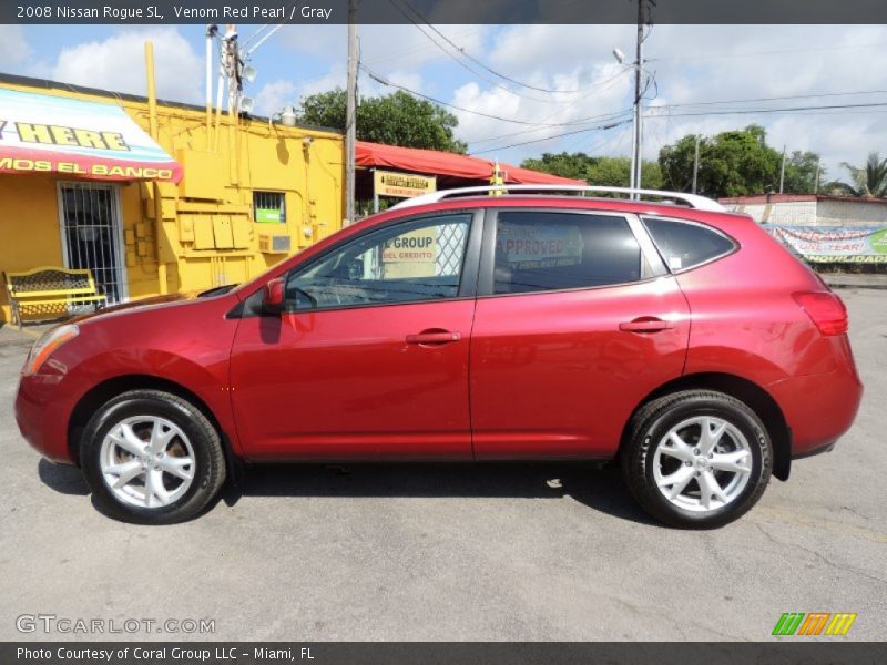 Venom Red Pearl / Gray 2008 Nissan Rogue SL