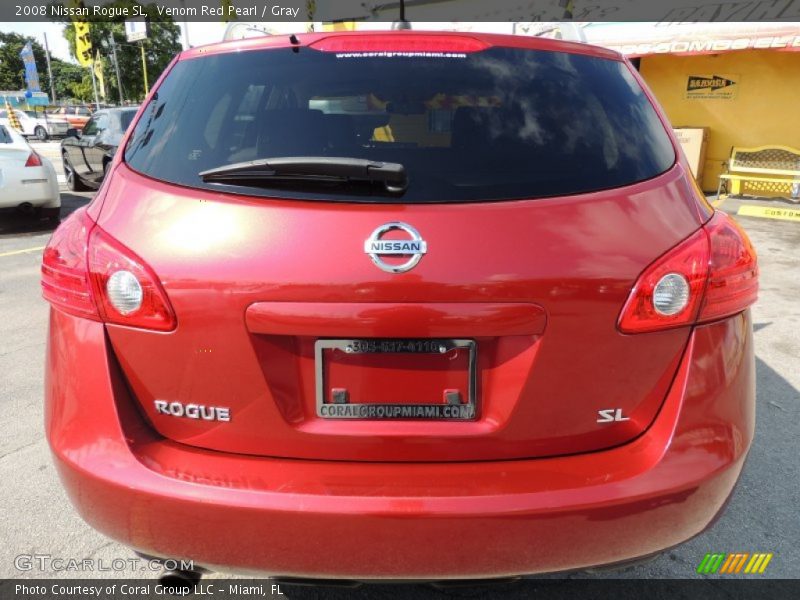 Venom Red Pearl / Gray 2008 Nissan Rogue SL
