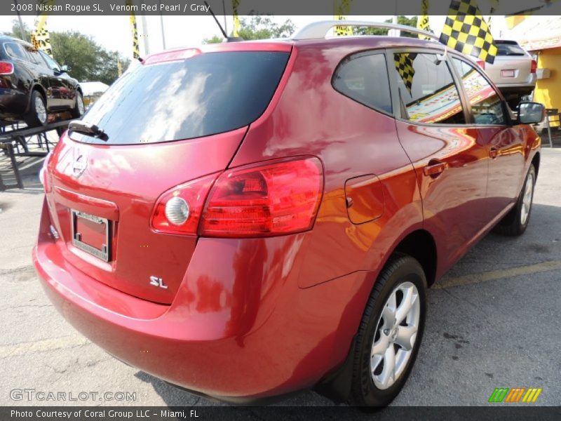 Venom Red Pearl / Gray 2008 Nissan Rogue SL