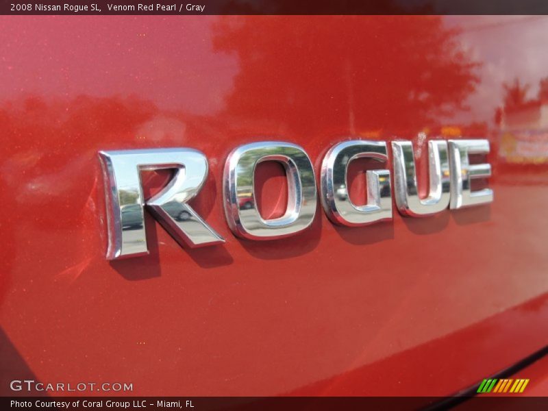 Venom Red Pearl / Gray 2008 Nissan Rogue SL