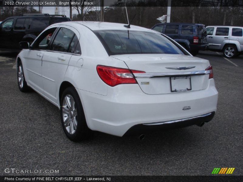 Bright White / Black 2012 Chrysler 200 LX Sedan