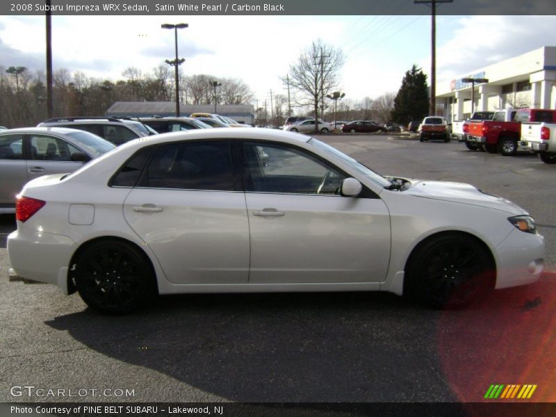 Satin White Pearl / Carbon Black 2008 Subaru Impreza WRX Sedan