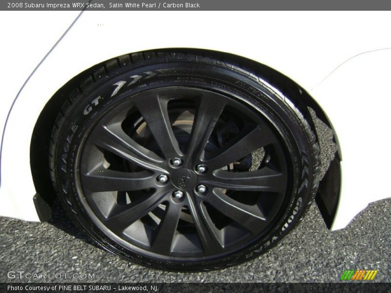 Satin White Pearl / Carbon Black 2008 Subaru Impreza WRX Sedan