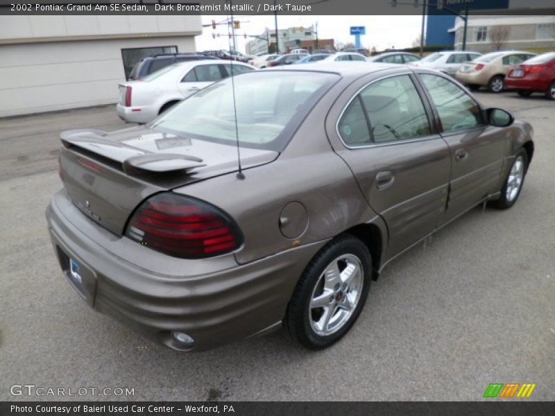 Dark Bronzemist Metallic / Dark Taupe 2002 Pontiac Grand Am SE Sedan