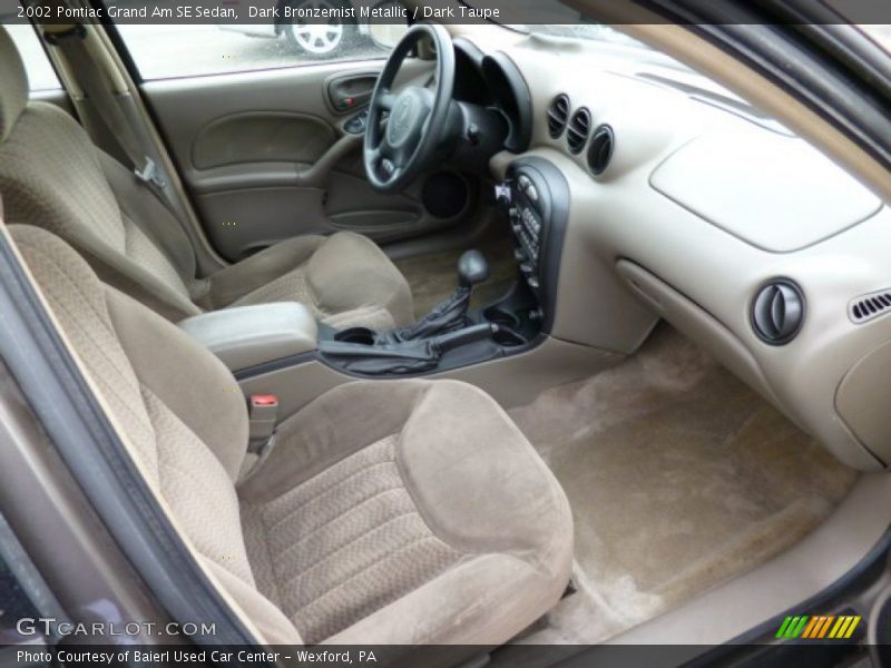 Dark Bronzemist Metallic / Dark Taupe 2002 Pontiac Grand Am SE Sedan