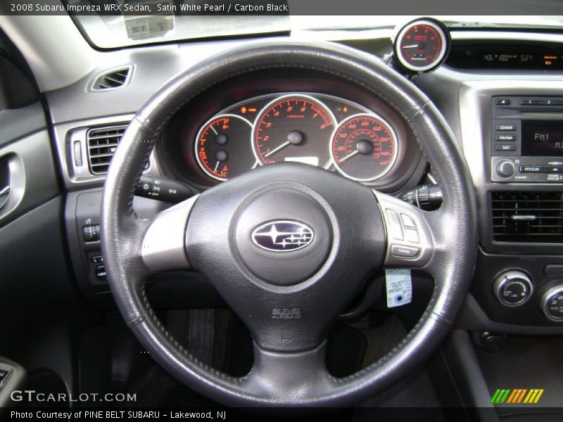 Satin White Pearl / Carbon Black 2008 Subaru Impreza WRX Sedan