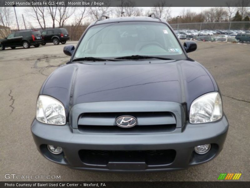 Moonlit Blue / Beige 2005 Hyundai Santa Fe GLS 4WD