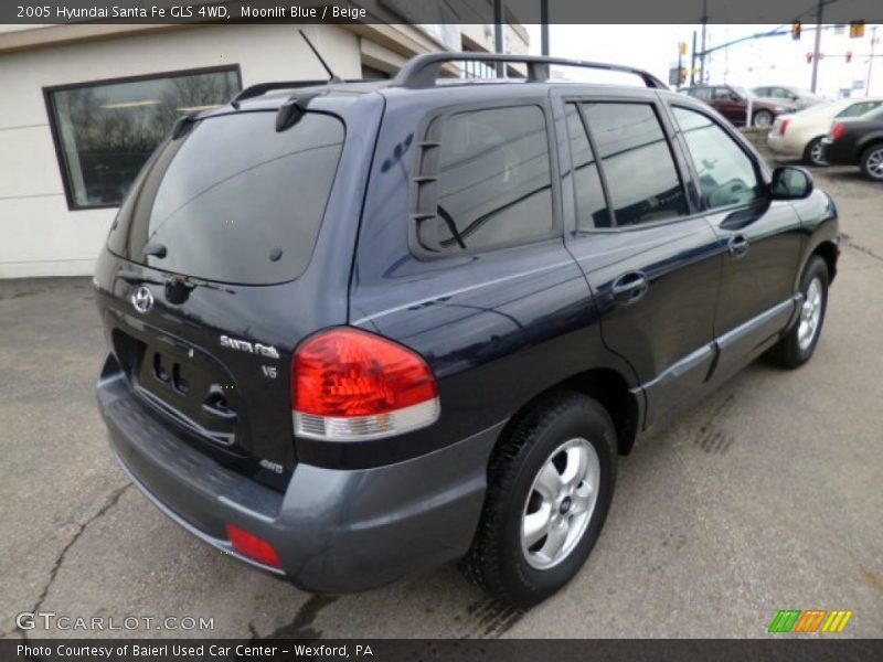 Moonlit Blue / Beige 2005 Hyundai Santa Fe GLS 4WD