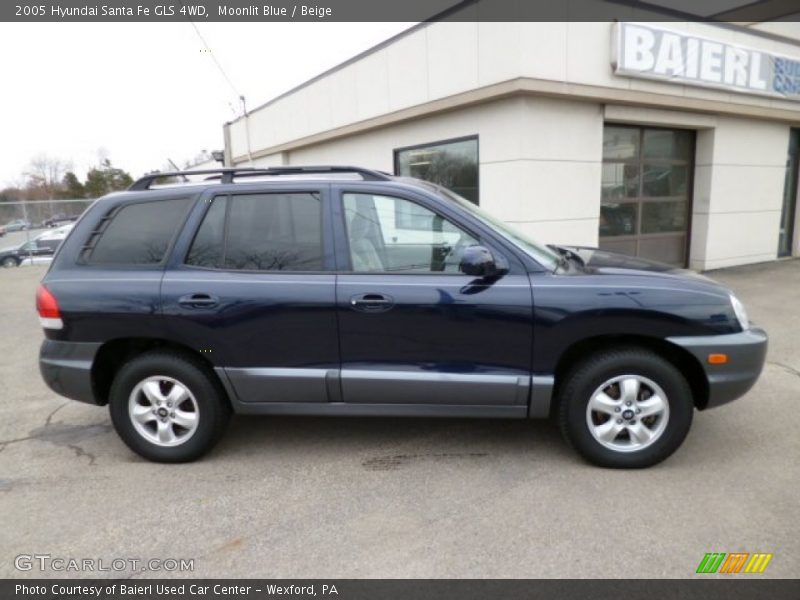 Moonlit Blue / Beige 2005 Hyundai Santa Fe GLS 4WD