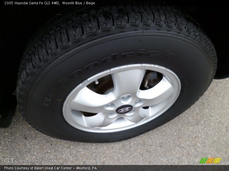 Moonlit Blue / Beige 2005 Hyundai Santa Fe GLS 4WD