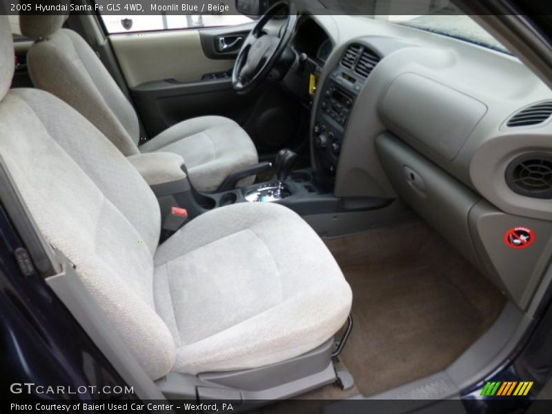 Moonlit Blue / Beige 2005 Hyundai Santa Fe GLS 4WD