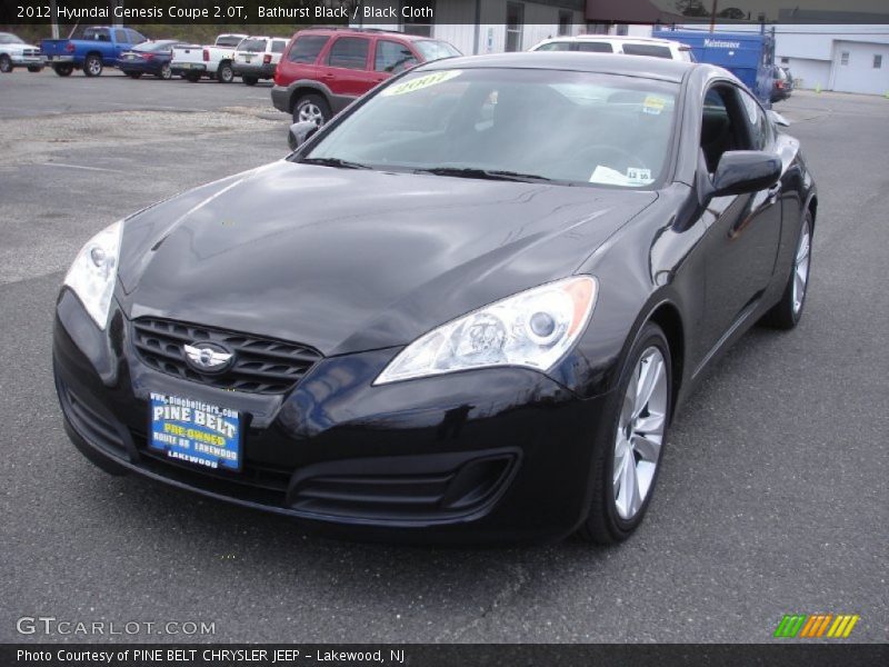 Bathurst Black / Black Cloth 2012 Hyundai Genesis Coupe 2.0T