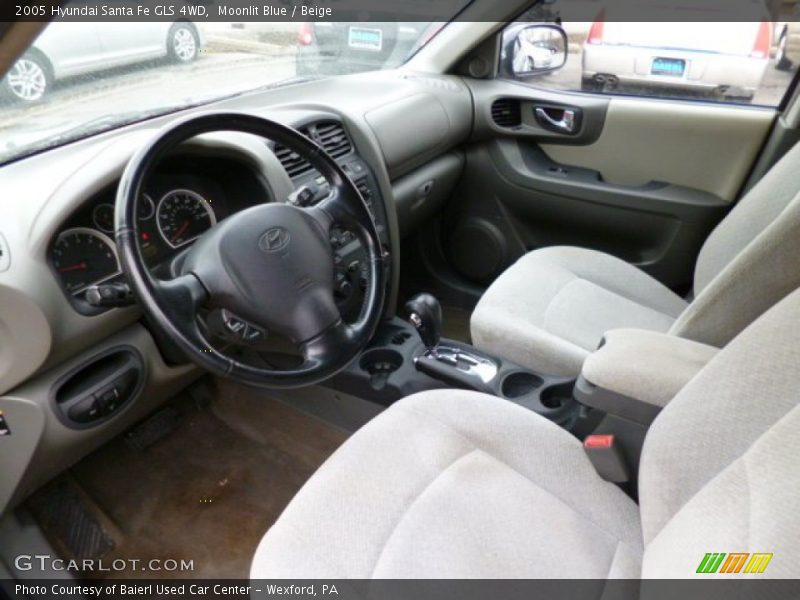 Moonlit Blue / Beige 2005 Hyundai Santa Fe GLS 4WD