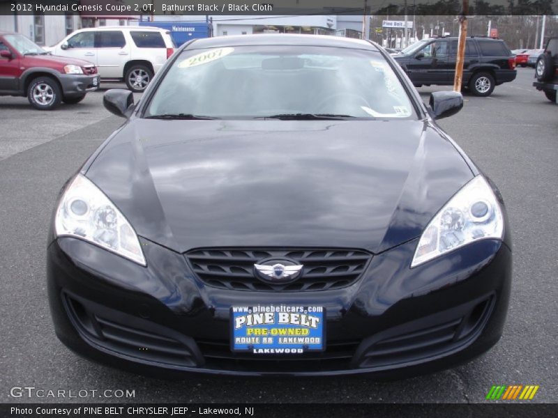 Bathurst Black / Black Cloth 2012 Hyundai Genesis Coupe 2.0T