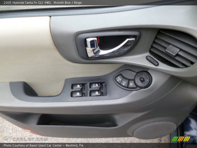 Moonlit Blue / Beige 2005 Hyundai Santa Fe GLS 4WD