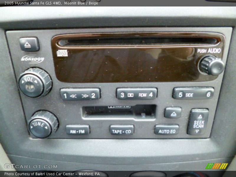 Moonlit Blue / Beige 2005 Hyundai Santa Fe GLS 4WD