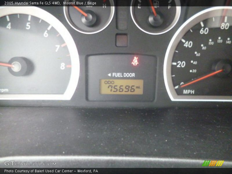 Moonlit Blue / Beige 2005 Hyundai Santa Fe GLS 4WD