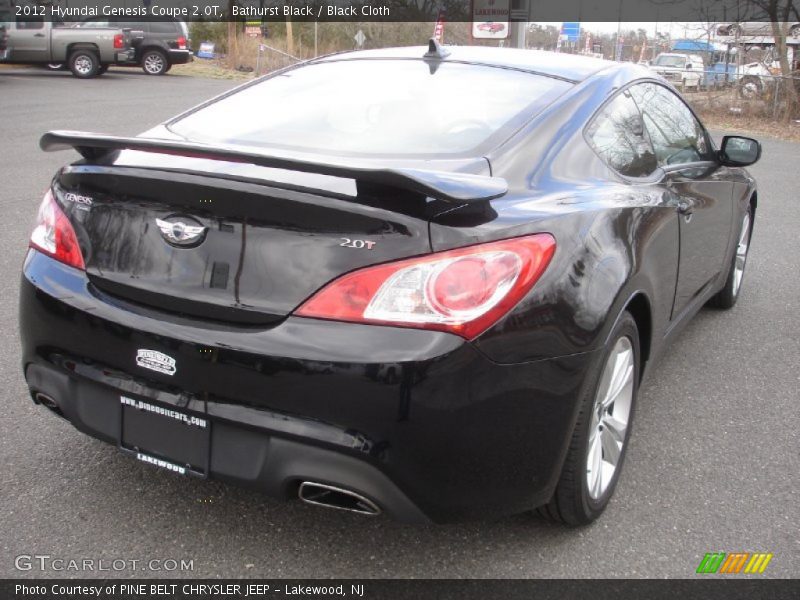 Bathurst Black / Black Cloth 2012 Hyundai Genesis Coupe 2.0T