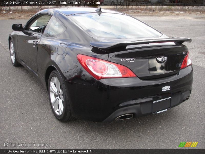 Bathurst Black / Black Cloth 2012 Hyundai Genesis Coupe 2.0T