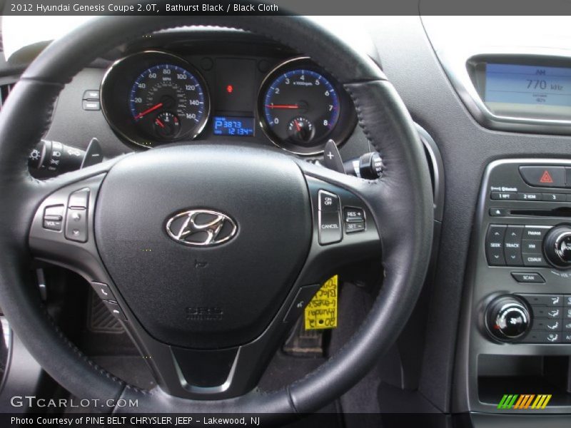 Bathurst Black / Black Cloth 2012 Hyundai Genesis Coupe 2.0T