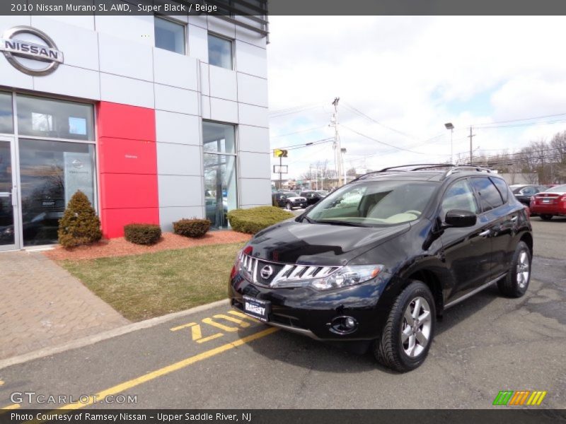 Super Black / Beige 2010 Nissan Murano SL AWD