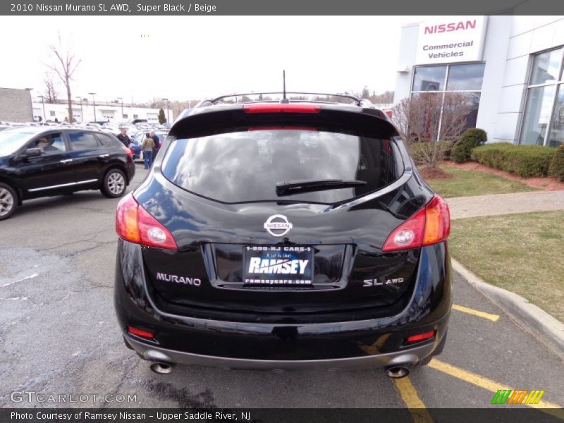 Super Black / Beige 2010 Nissan Murano SL AWD