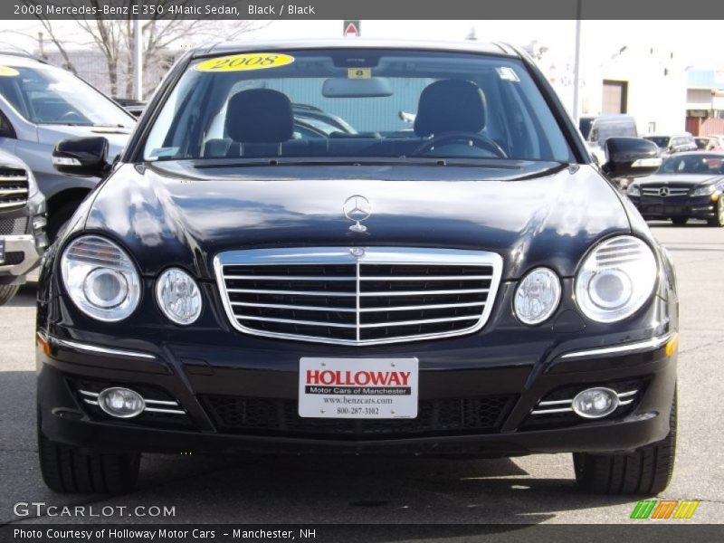 Black / Black 2008 Mercedes-Benz E 350 4Matic Sedan