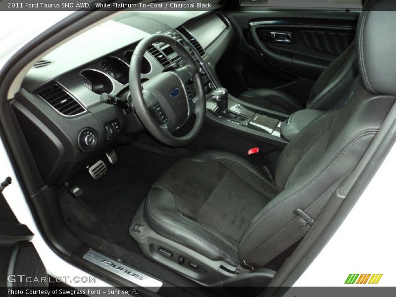 White Platinum Tri-Coat / Charcoal Black 2011 Ford Taurus SHO AWD