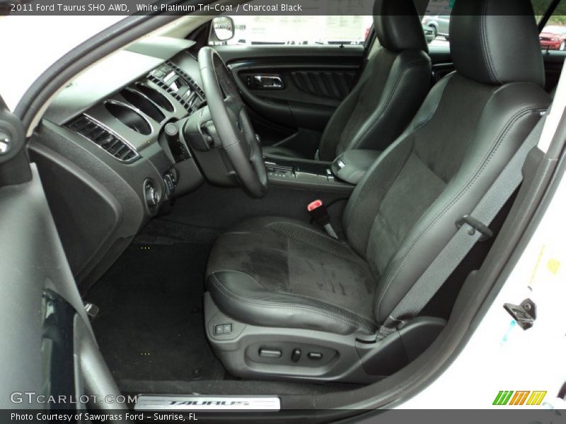 White Platinum Tri-Coat / Charcoal Black 2011 Ford Taurus SHO AWD