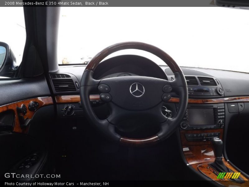 Black / Black 2008 Mercedes-Benz E 350 4Matic Sedan