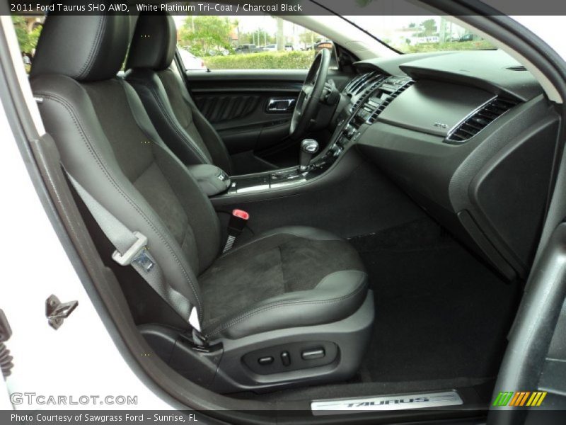 White Platinum Tri-Coat / Charcoal Black 2011 Ford Taurus SHO AWD