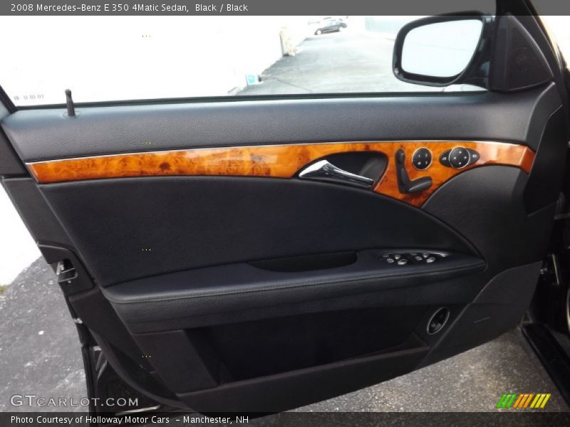 Black / Black 2008 Mercedes-Benz E 350 4Matic Sedan